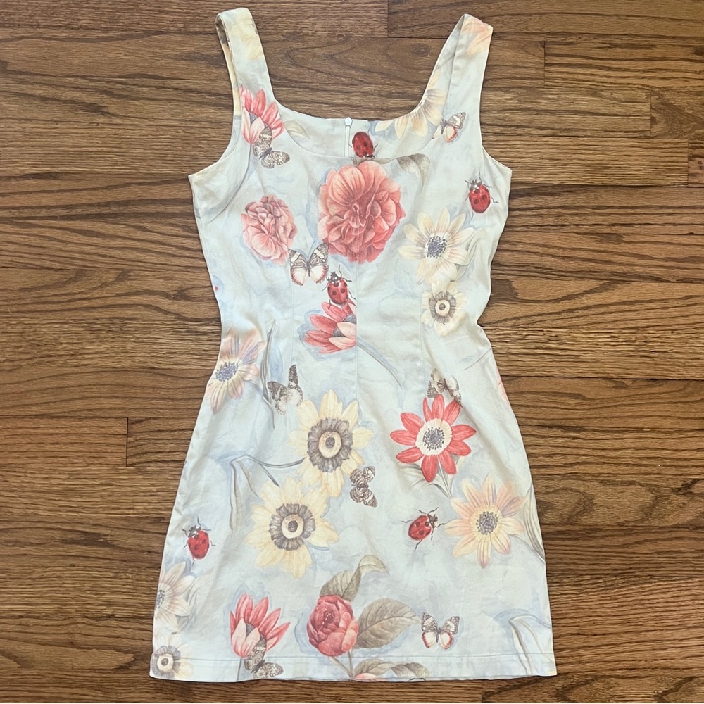 Only Hearts Y2K Cotton Spring Floral Dress Size M